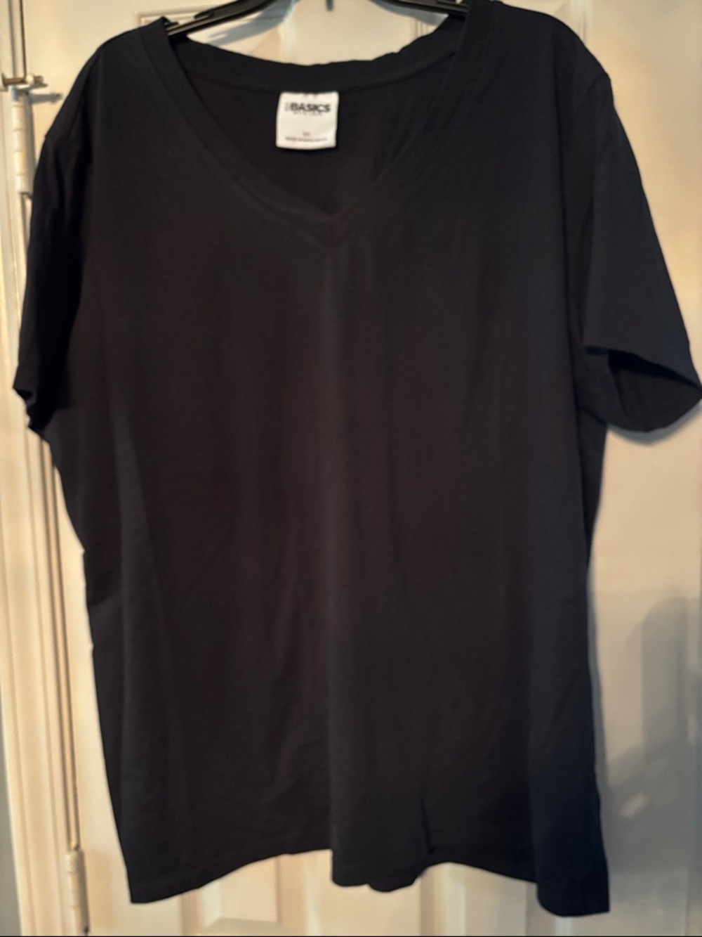 FCT Basics with Love Black V-Neck Short Sleeve Tee